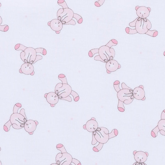 Baby's Teddy Pink Pima Burp Cloth