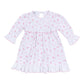 Sweet Peppermint Pink Ruffle Pima Dress