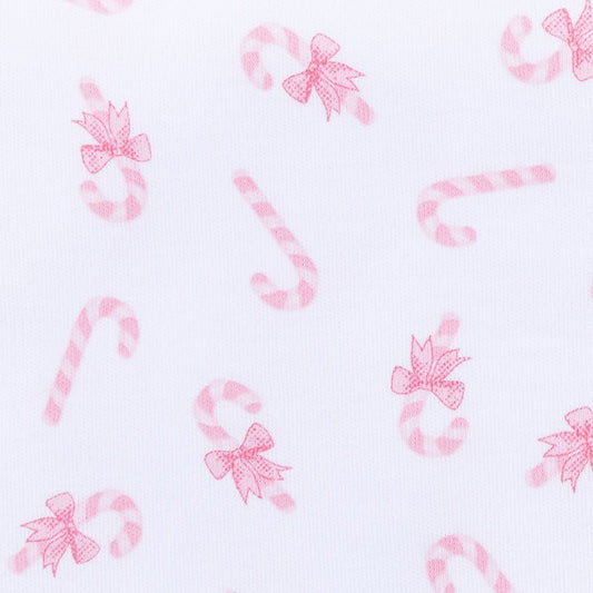 Sweet Peppermint Pink Ruffle Pima Dress