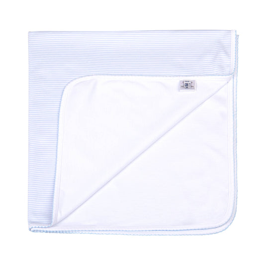 Mini Stripes Pima Receiving Blanket