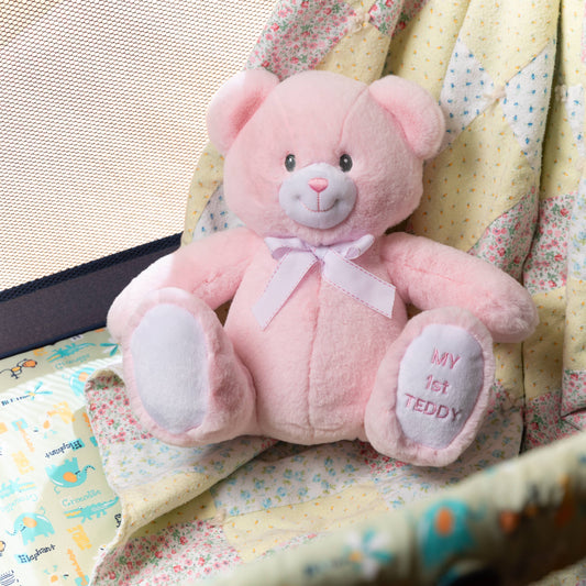 12" My First Teddy Bear Stuffed Animal - Pink
