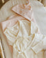 Organic Wrap Shirt + Footed Pant Set - Ivory