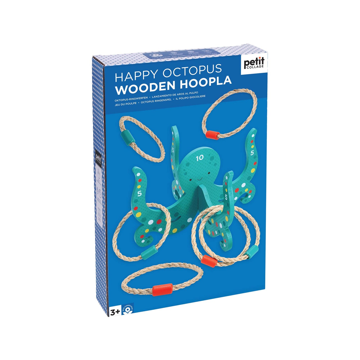 Happy Octopus Wooden Hoopla Toy