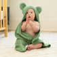 Hooded Towel + Wash Mitt Set- Sea Foam