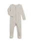 Organic Peyton Zip Footie - Stone