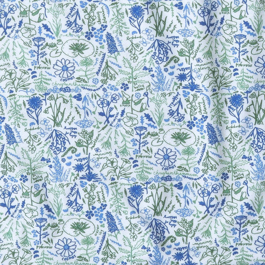 Birth Flowers Pima Baby Blanket