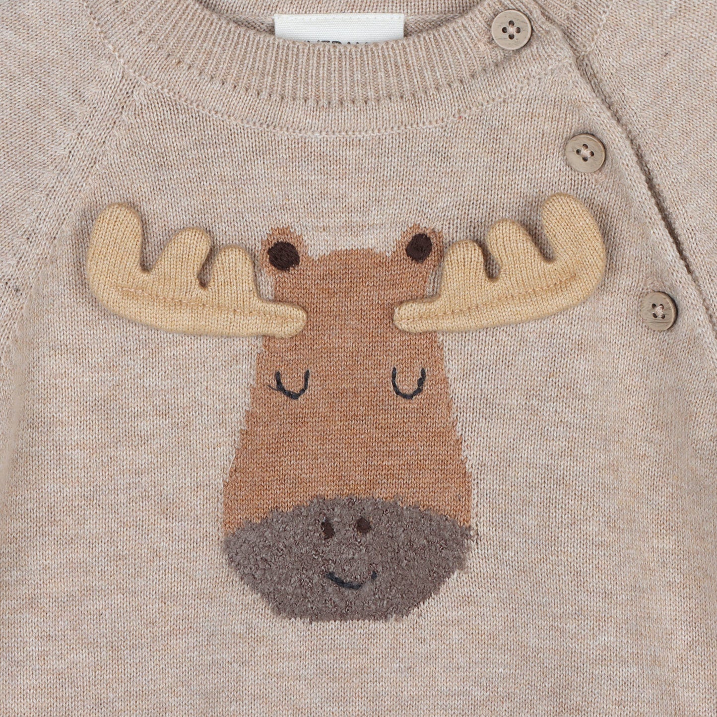 Organic Moose Applique Sweater