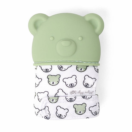 Sage Bear Silicone Teething Mitt