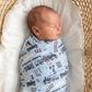 Bamboo Swaddle Blanket - Choo Choo