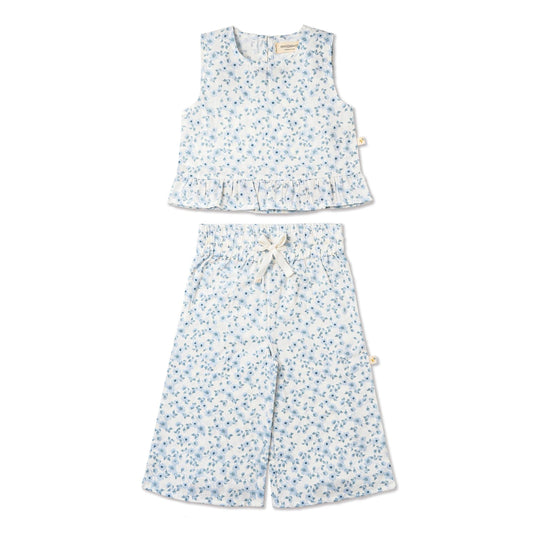 Organic Blue Vines Shirt & Pant Set