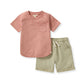 Organic Pocket Shirt & Shorts Set