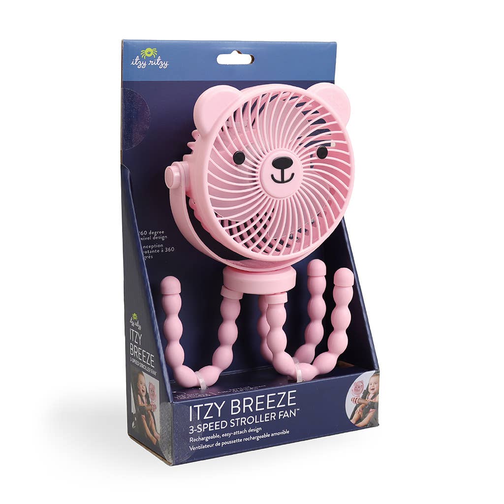 Itzy Breeze 3-Speed Stroller Fan™ - Pink