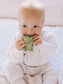 Dino Natural Rubber Teether, Rattle & Bath Toy