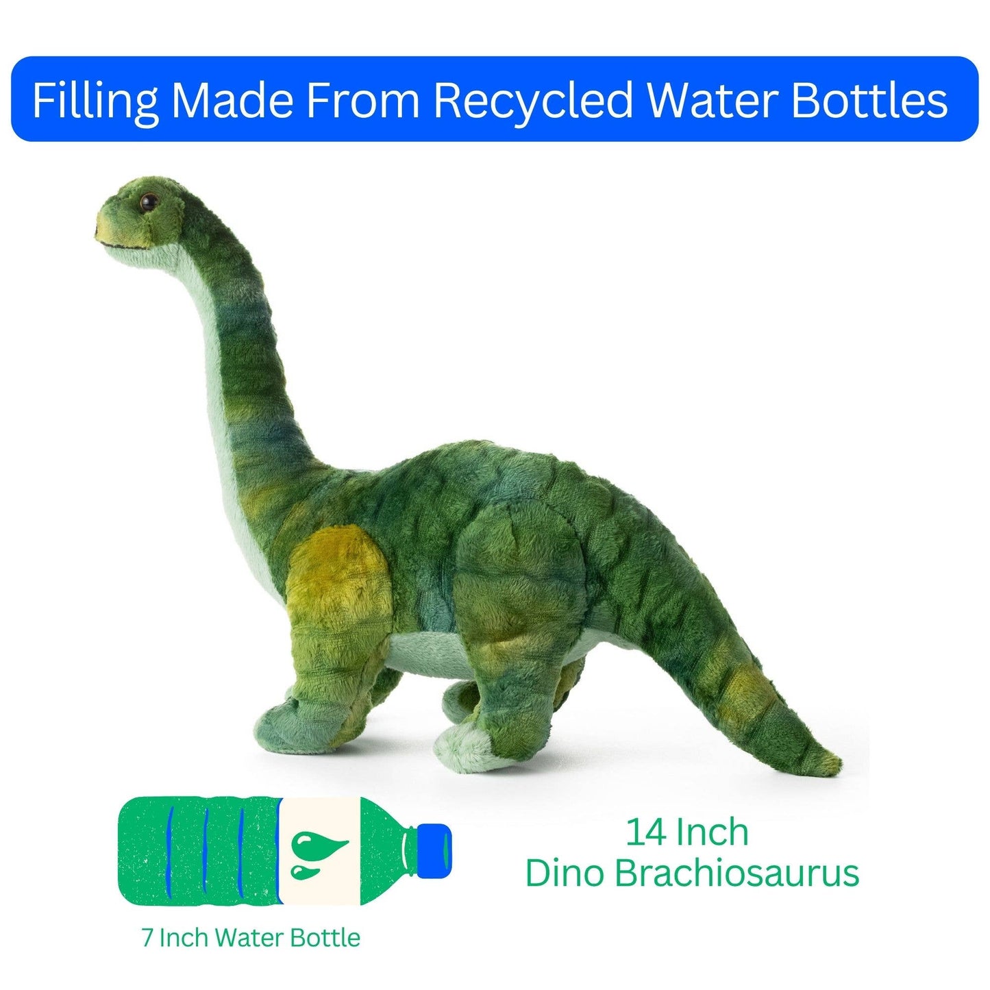 14" Dino Brachiosaurus Stuffed Animal