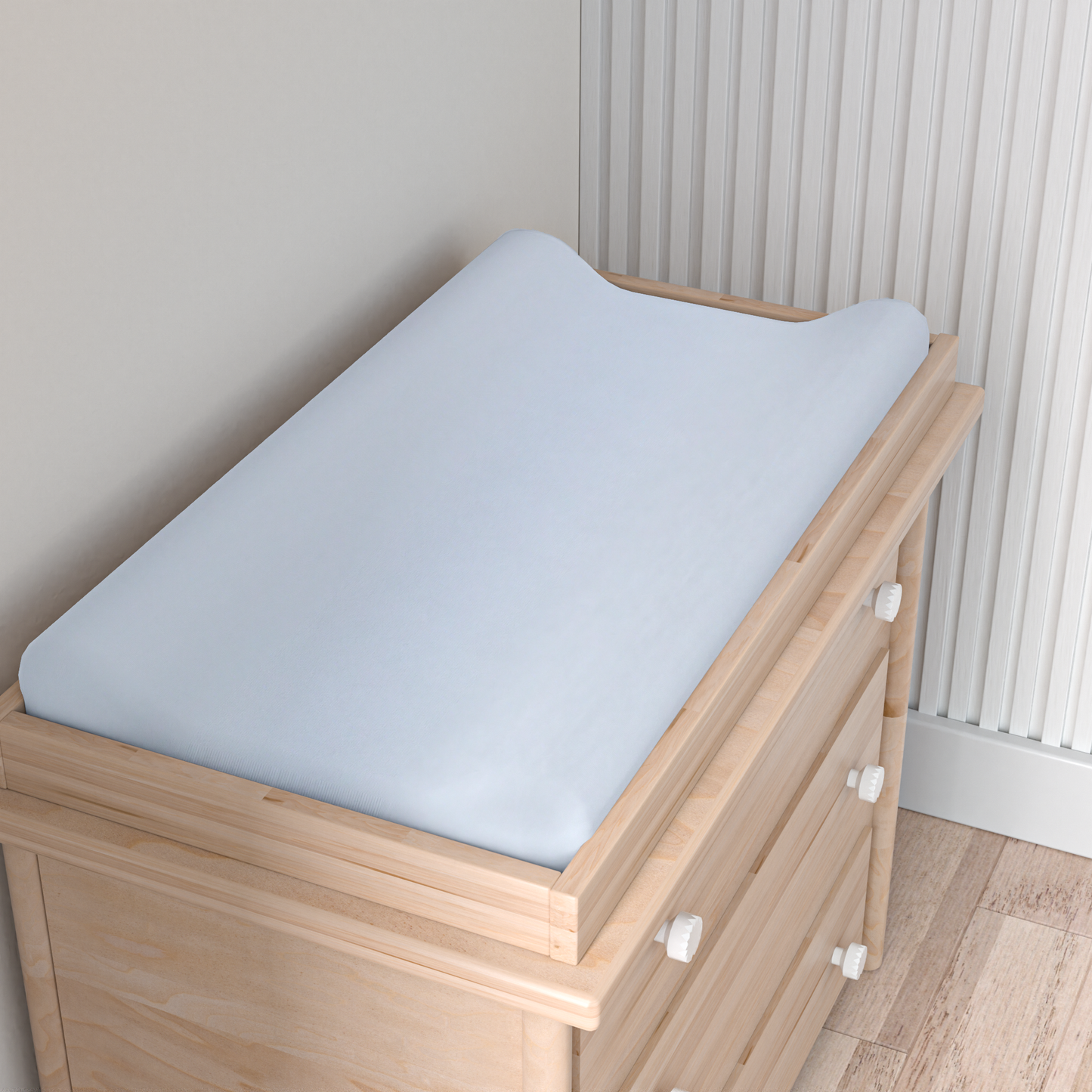 Pima Bassinet Sheet/Changing Pad Cover- Light Blue