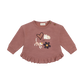 Organic Cat Ruffle Textured Sweatshirt