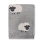 3D Organic Wooly Sheep Jacquard Blanket