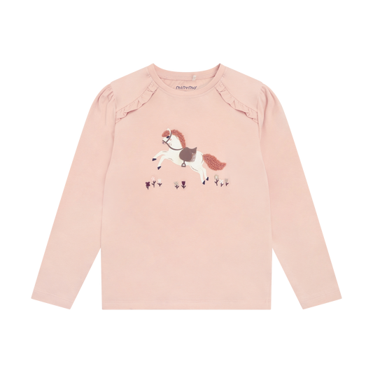 Organic Horse Textured Long Sleeve Shirt
