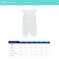 Sprouts on Blue Angel Pima Romper