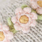 Blush Floral Baby Elephant Knitted Animal