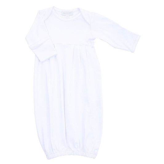 Essentials Pima Gown with White Trim