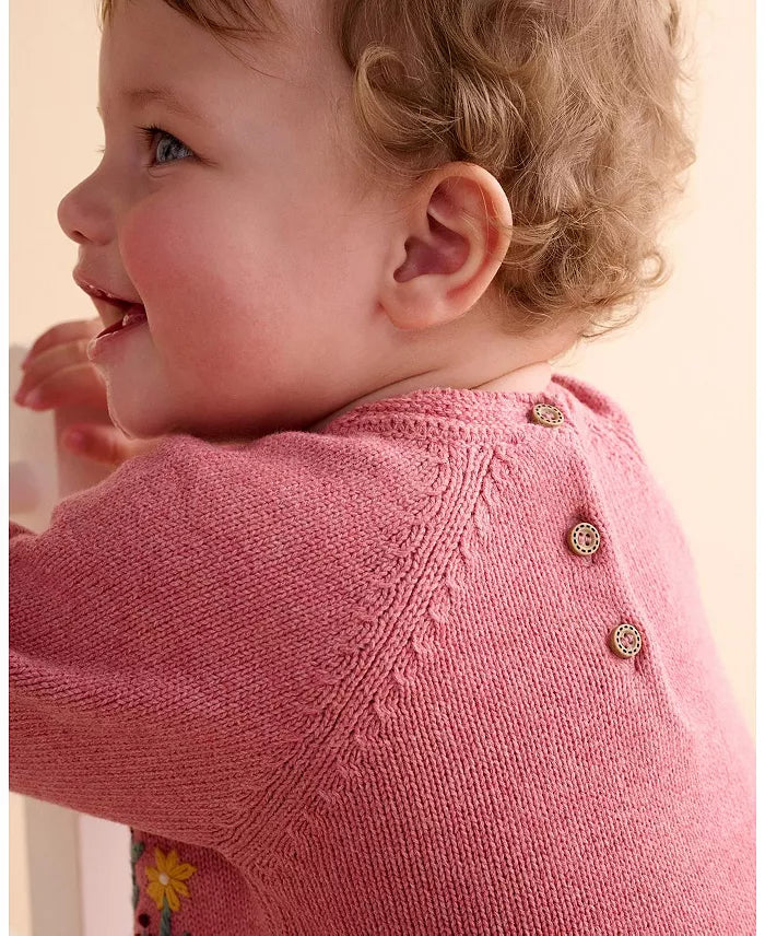 Organic Embroidered Knitted Dress
