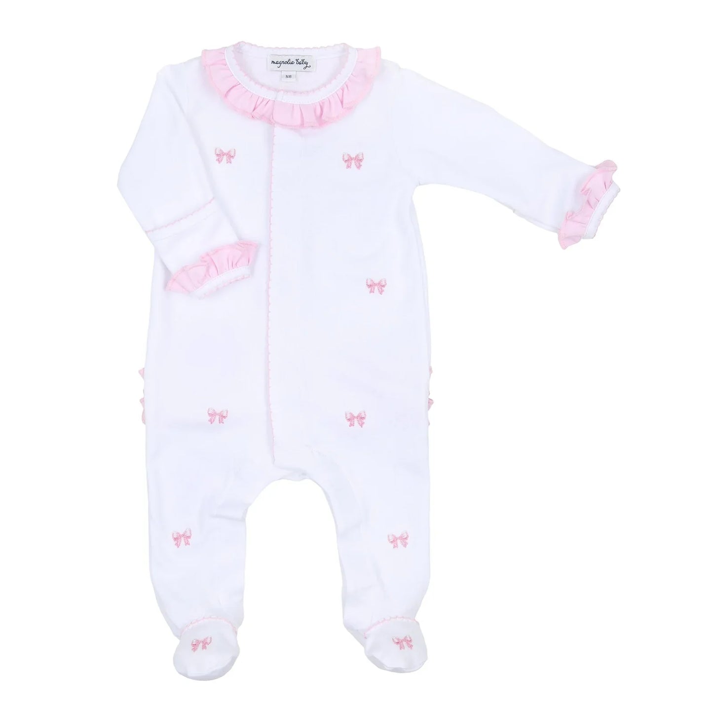 Deluxe Pima Baby Girl Bow Gift Set
