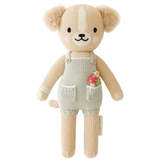 Theo the Golden Puppy Stuffed Animal: Little - 13"