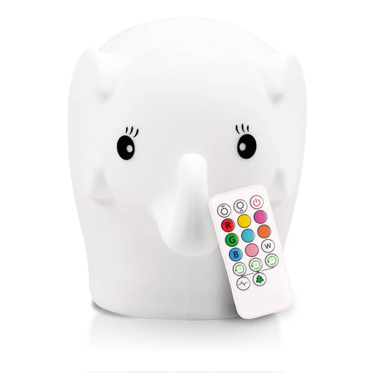 Lumipets LED Elephant Night Light w/ Remote