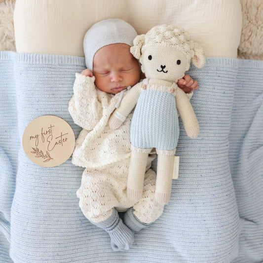 Benjamin the Lamb Knitted Animal: Little - 13"