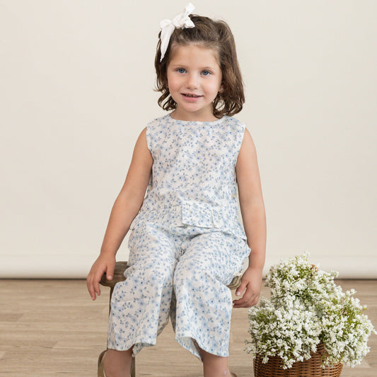 Organic Blue Vines Shirt & Pant Set