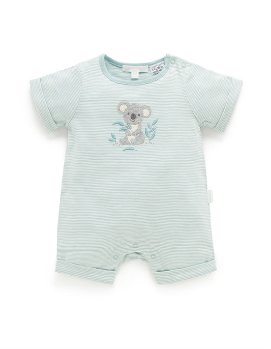 Organic Koala Shortie Romper