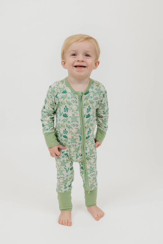 Save the Sea Turtles Bamboo Convertible Pajamas