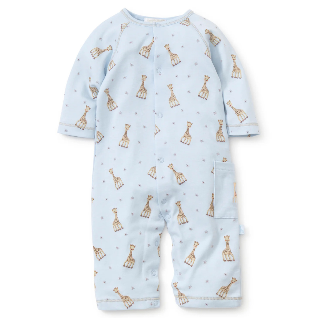 Sophie la Girafe Blue Pima Playsuit