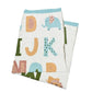 Organic Blue Alphabet Blanket