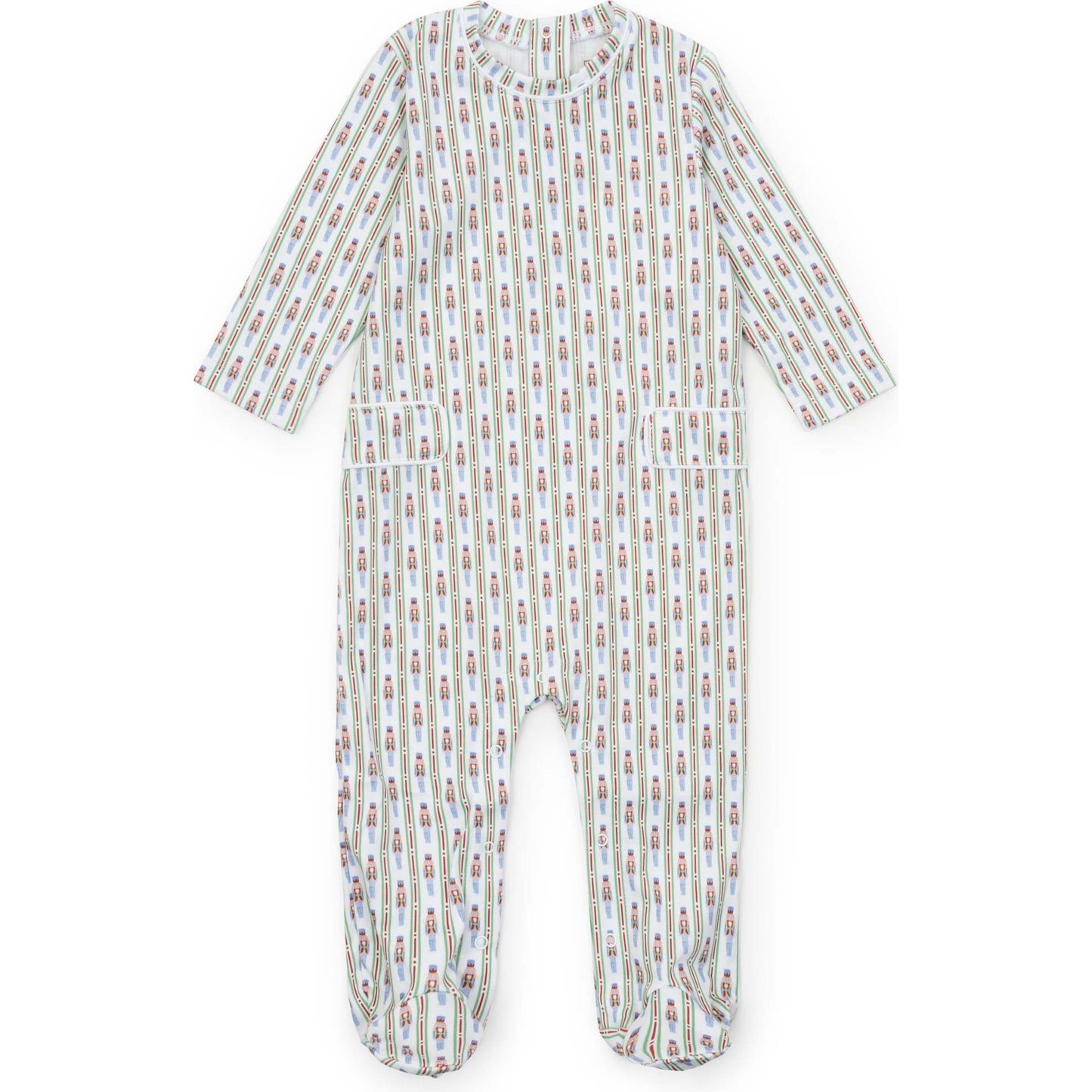 Preston Pima Romper - Nutcracker Stripe