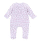 My Little Boo Pink Pima Ruffle Zip Footie