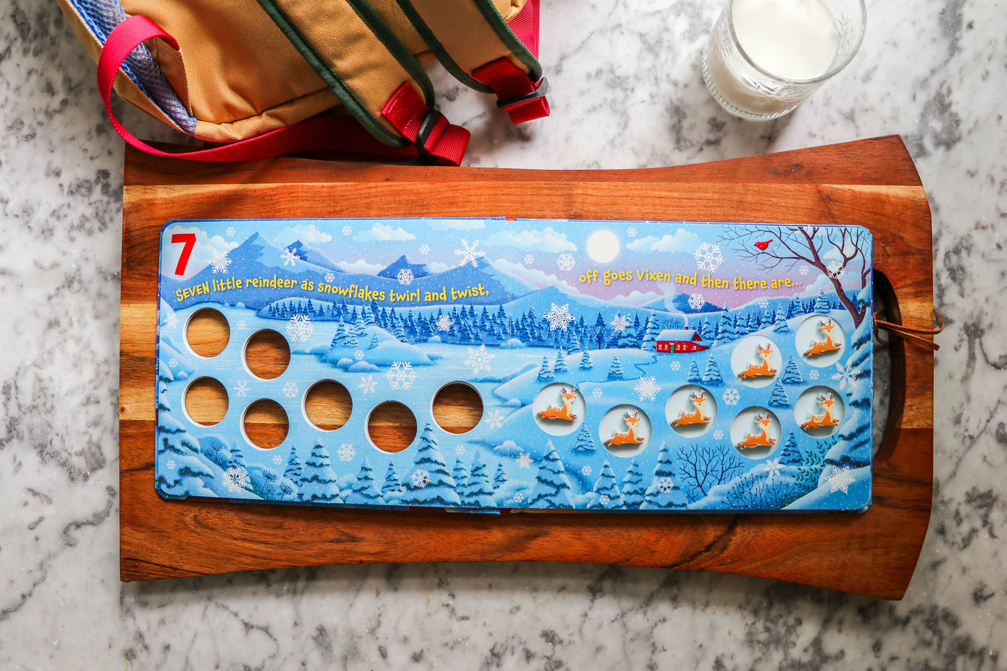 Ten Little Reindeer Board Book