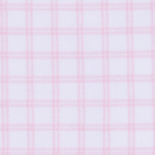 Peek-A-Boo Wishes Pima Pink Zip Footie