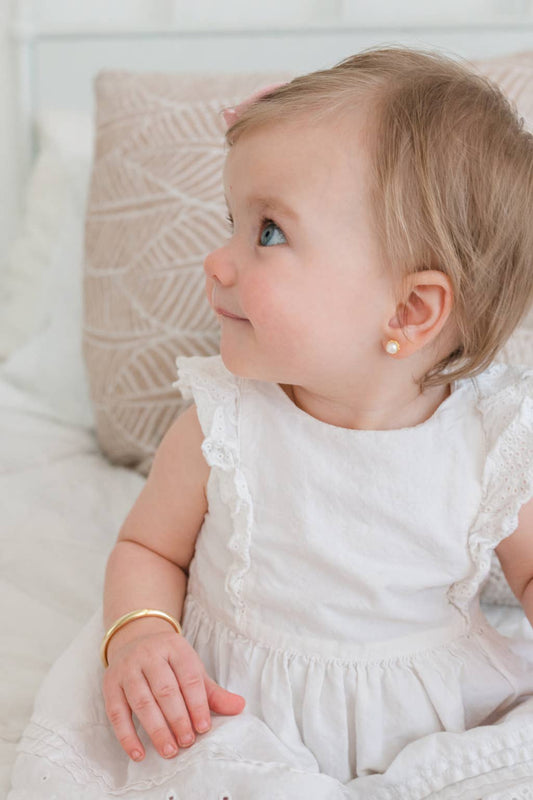 Gold Classic Bangle Bracelet: Small 0-12m