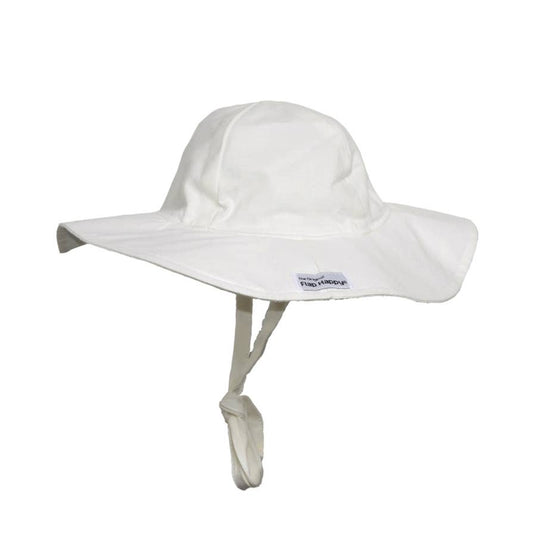 UPF50+ White Organic Floppy Sun Hat