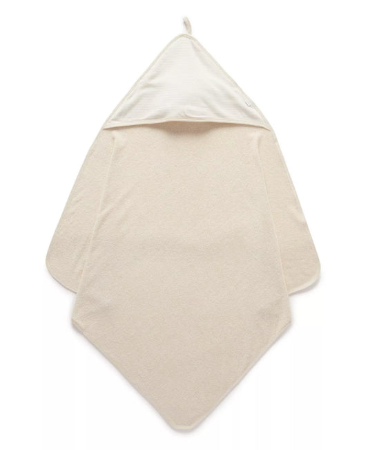 Organic Hooded Towel - Wheat Melange