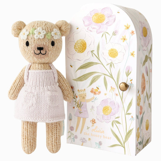 Tiny Olivia the Honey Bear Stuffed Animal