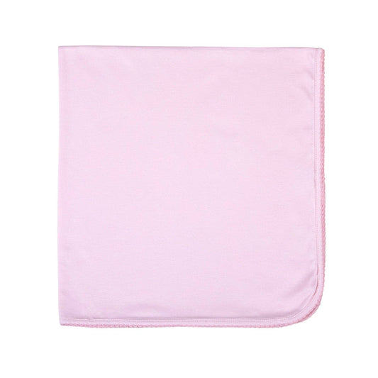 Essentials Solid Pink Pima Blanket