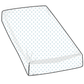 Pima Blue Teddy Bear Crib Sheet