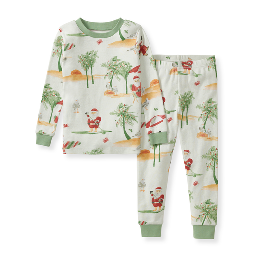 Surfin Santa Organic 2PC Pajamas