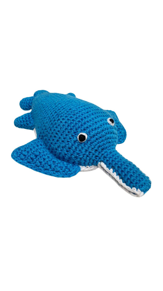 Organic Knitted Sawfish Rattle