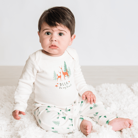 Organic "Deer to My Heart" Bodysuit