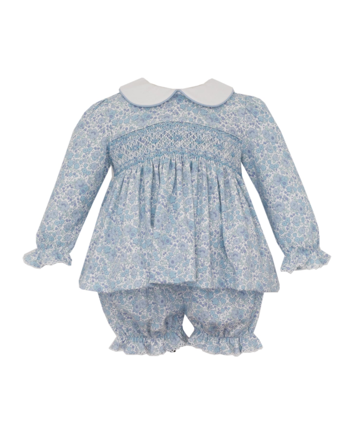 Joy Blue Liberty Pima Shirt + Bloomers Set