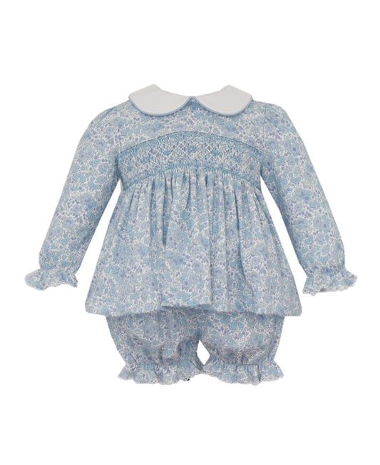 Joy Blue Liberty Pima Shirt + Bloomers Set